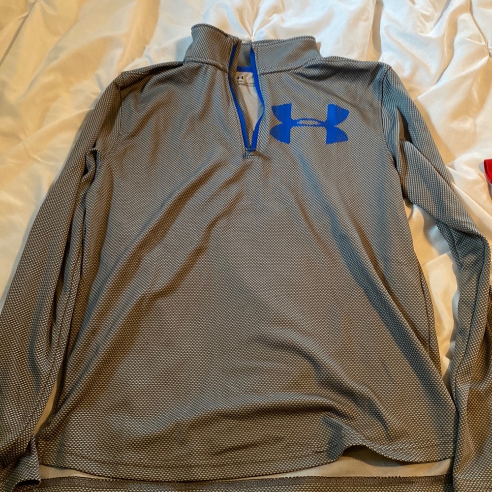 Boys Under Armour quater zip long sleeve